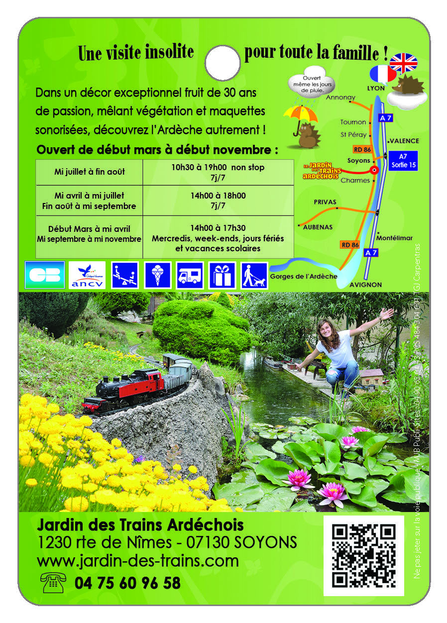 JARDIN DES TRAINS ARDECHOIS - Toute l'Ardèche en un clin d'oeil !