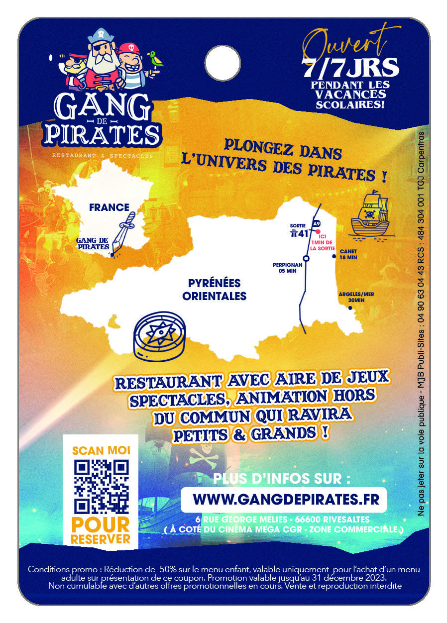 GANG DE PIRATES - Restaurant Spectacles -