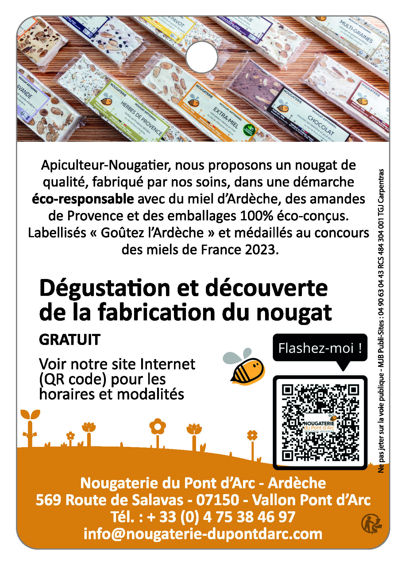 NOUGATERIE DU PONT D'ARC - Apiculteur Nougatier - Nougat artisanal, local et éco-responsable