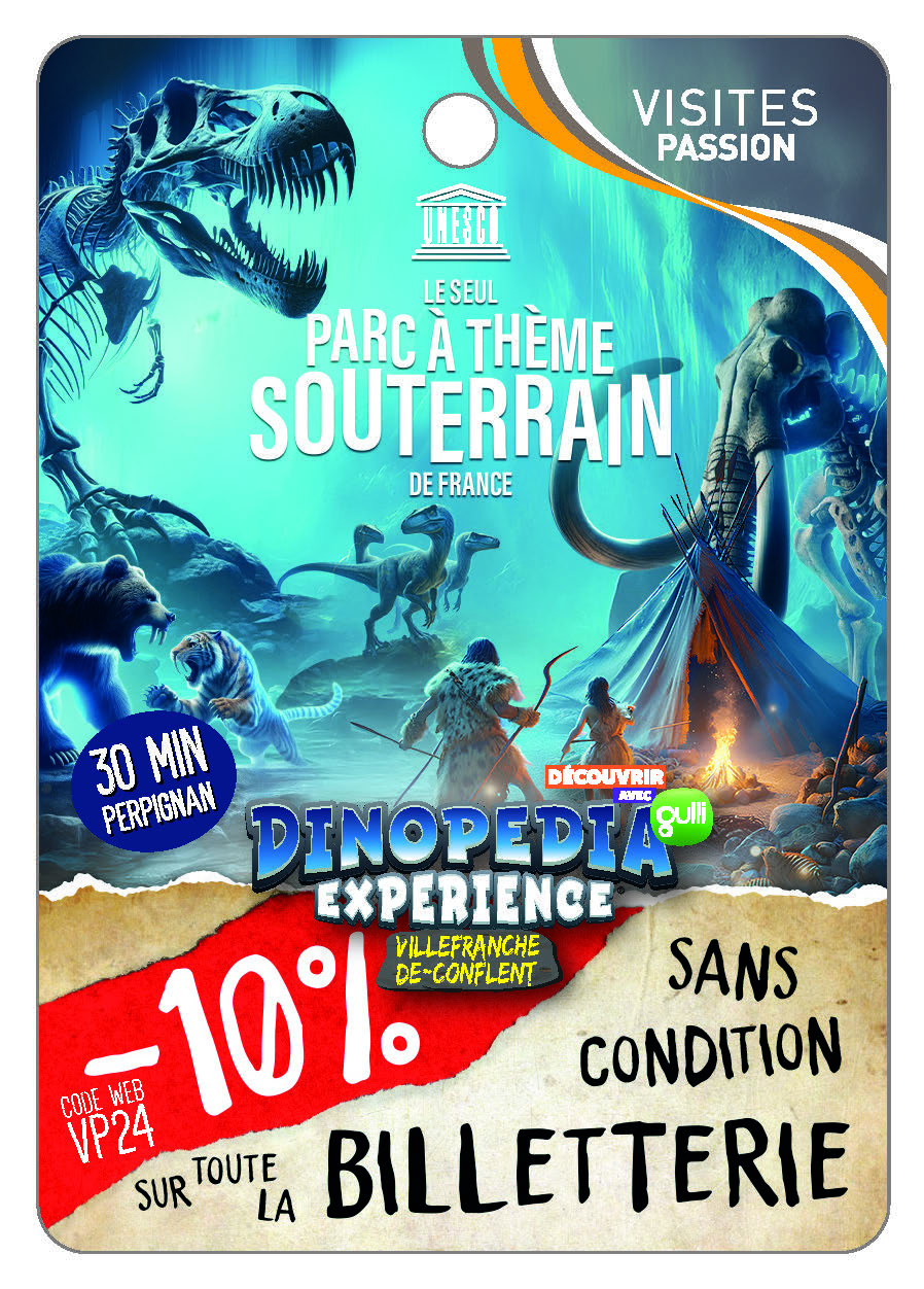 DINOPEDIA EXPERIENCE - Le seul Parc à thème souterrain de France !