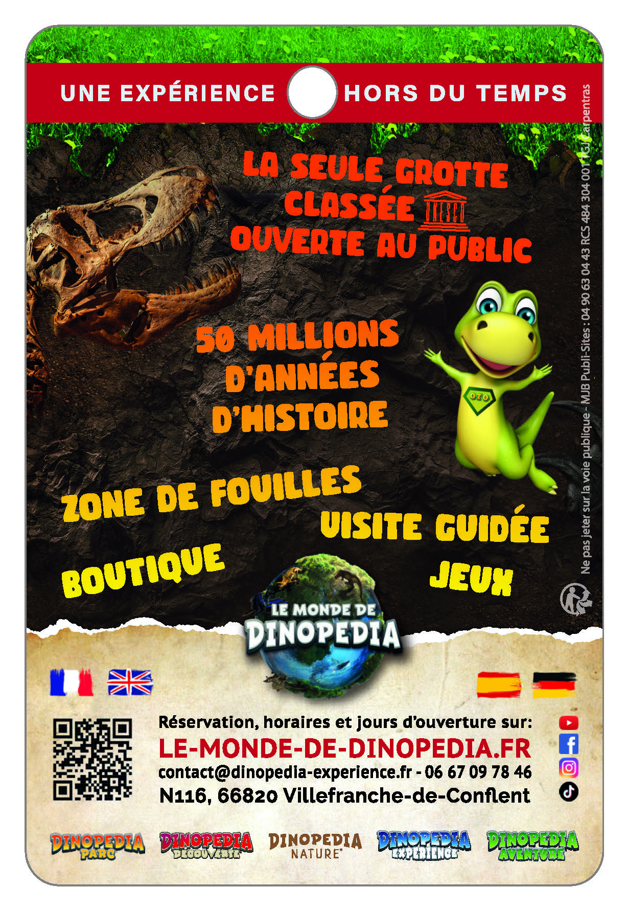 DINOPEDIA EXPERIENCE - Le seul Parc à thème souterrain de France !