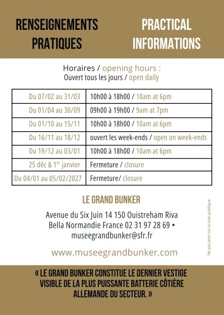 LE GRAND BUNKER - MUSEE DU MUR DE L'ATLANTIQUE