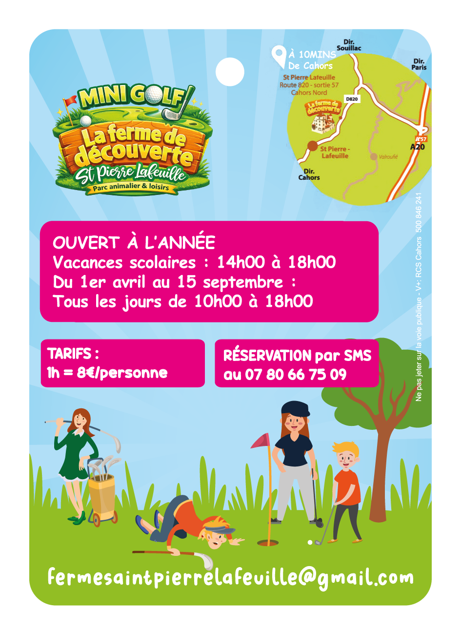 mini golf / La ferme de découverte