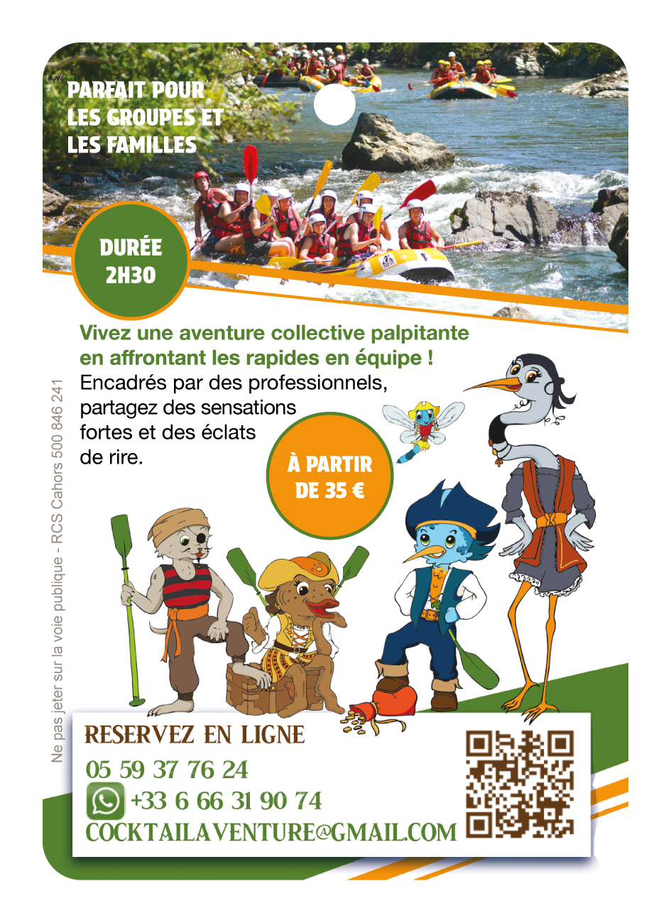 Cocktail aventure Rafting