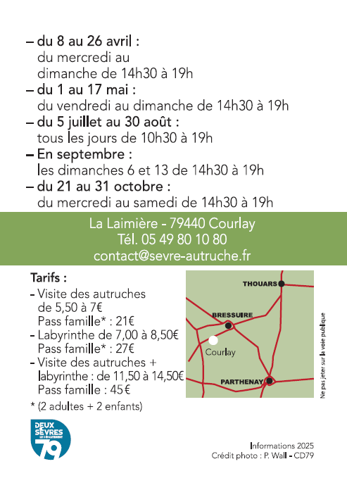 Sèvre Autruche et Labyrintruche à Courlay