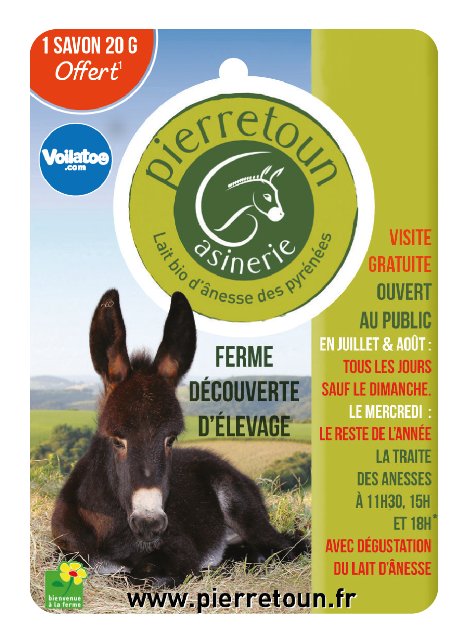 Ferme decouverte Asinerie de Pierretoun, randonnées avec ânes