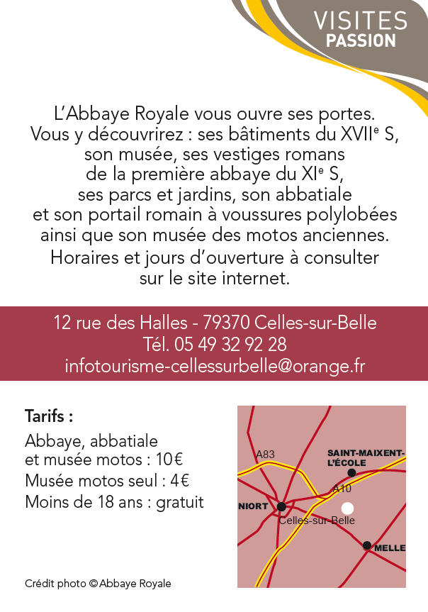 Abbaye Royale et Musée des Motos Anciennes à Celles sur Belle