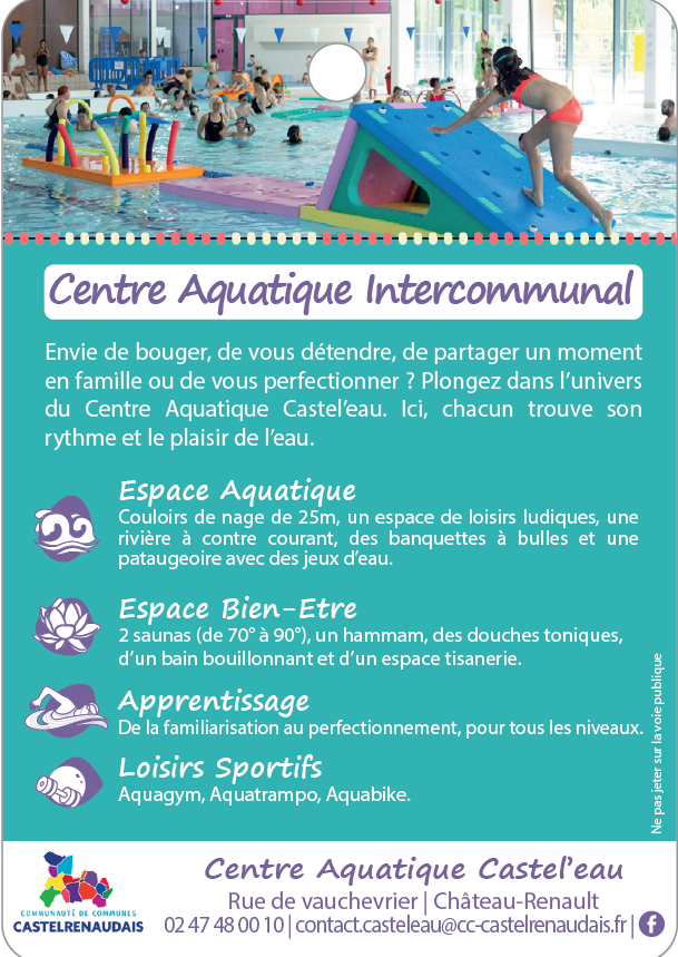 Centre Aquatique Castel’eau à Château Renault
