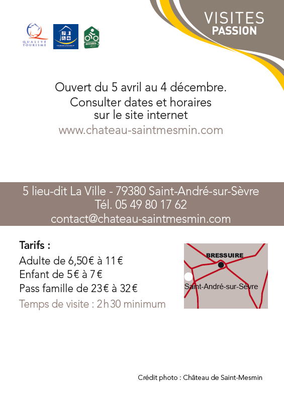 Château de Saint-Mesmin à Saint André sur Sèvre
